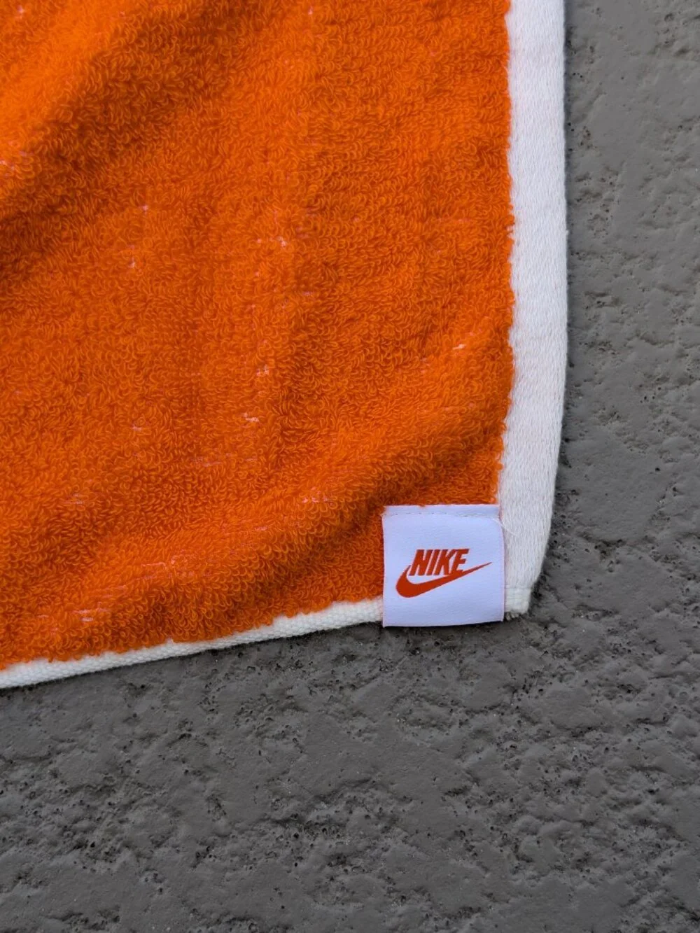 Nike Sportswear Pool Beach Towel Orange/White Box Logo NWT HF9405-808